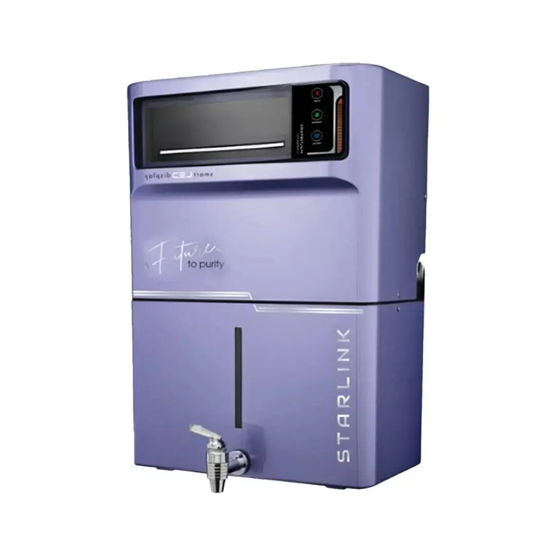 Starlink 8 Liter Storage Purple Color Ro Cabinet For Domestic Use - Jazz Pure Water Solution