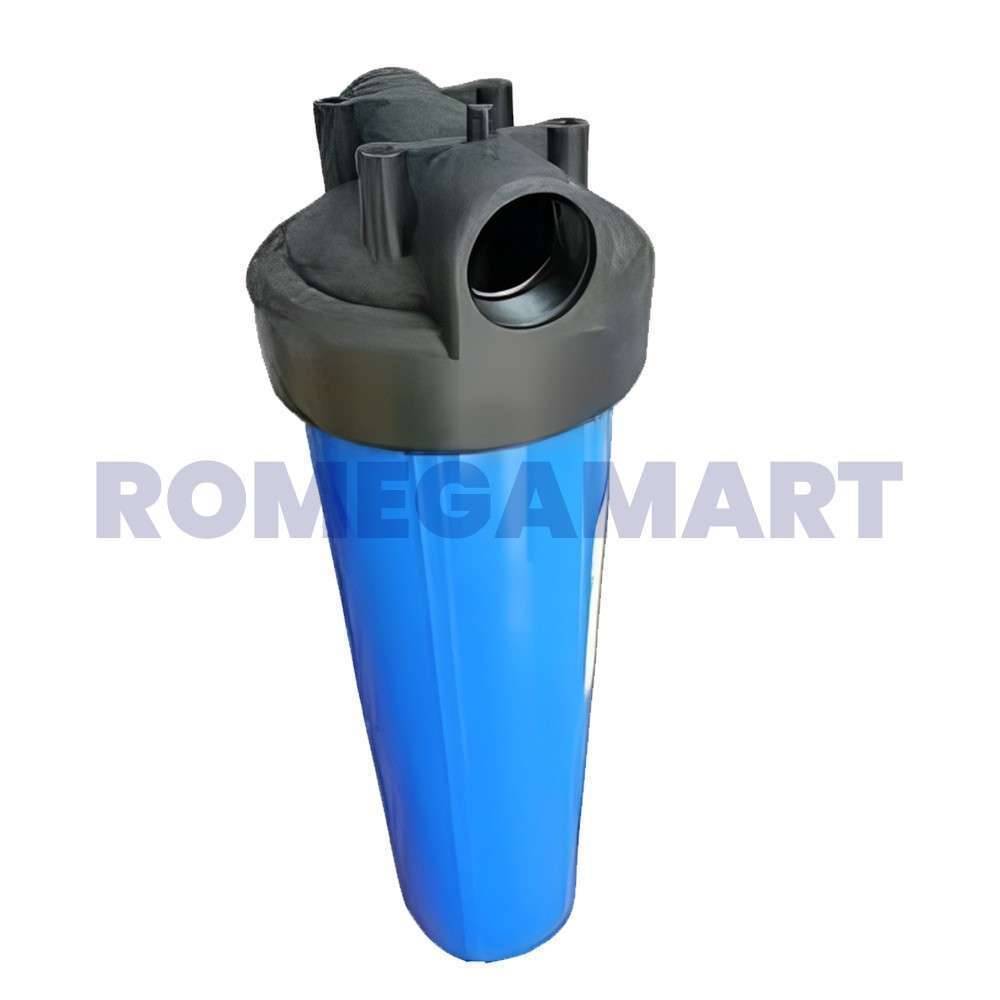 20 Inch Jumbo Filter Housing Black And Sky Blue Color For Industrial Use  - Ayush Aqua System