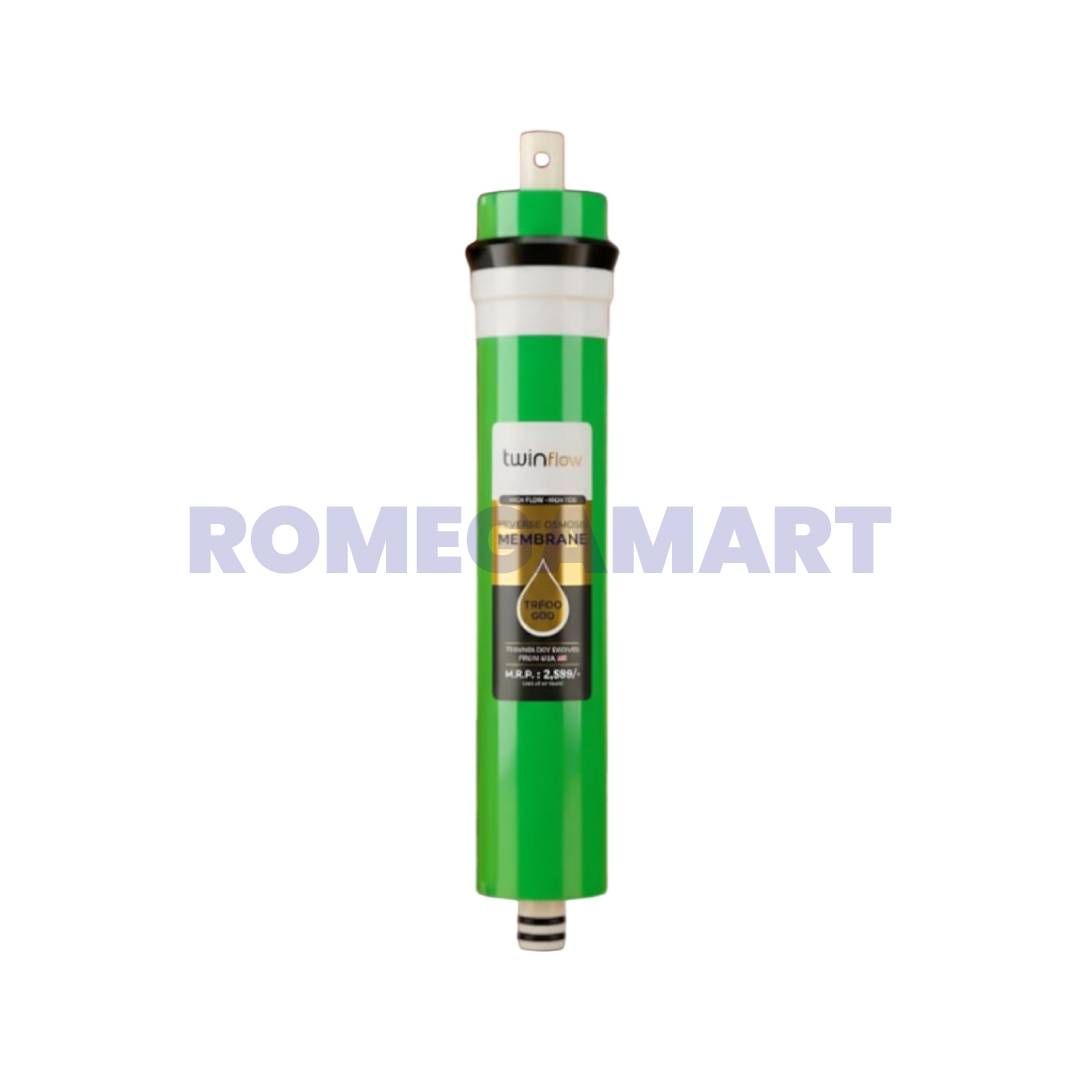 Twinflow 100 GPD Membrane in Green Color 13 Layer Workup to 2500 TDS Suitable For Domestic Water Filtration System - Dipayan Works & Products