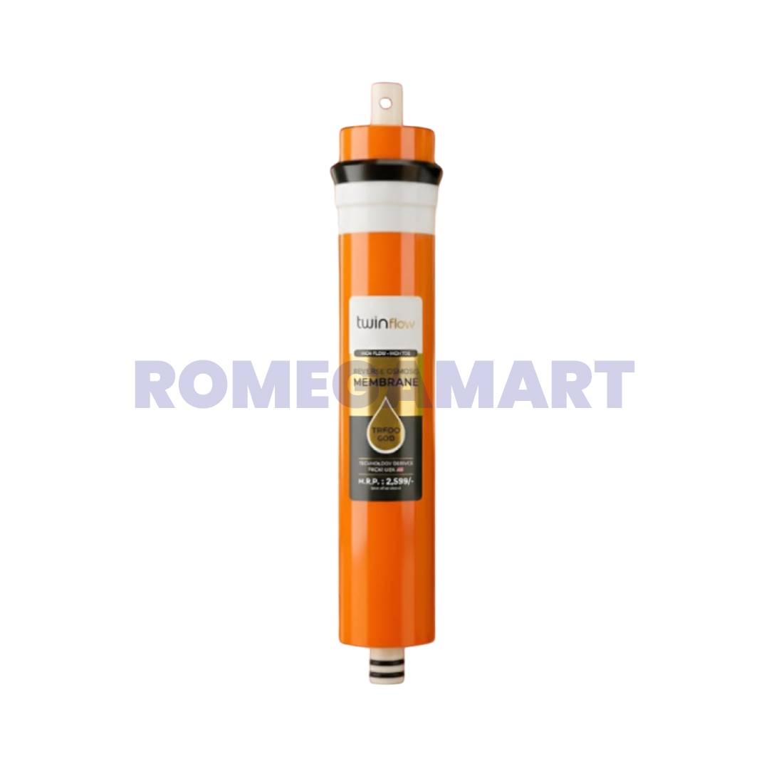 Twinflow 100 GPD Membrane in Orange Color 13 Layer Workup to 2500 TDS Suitable For Domestic Water Filtration System - Dipayan Works & Products