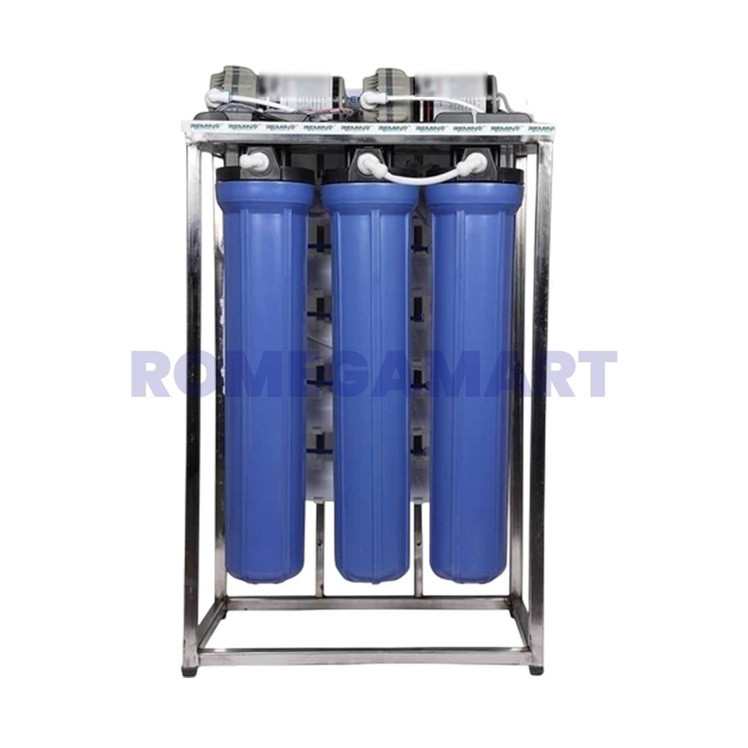 100 LPH Commercial RO Plant Blue Color FRP Material - Infinity Water Solution