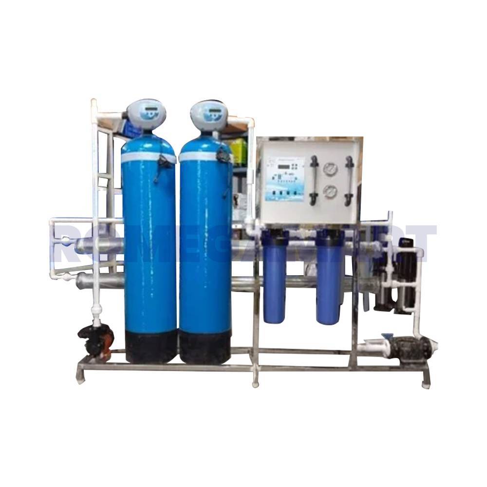 1000 LPH Commercial RO Plant TDS 2000 Blue Color FRP Material - NK WATER SOLUTION
