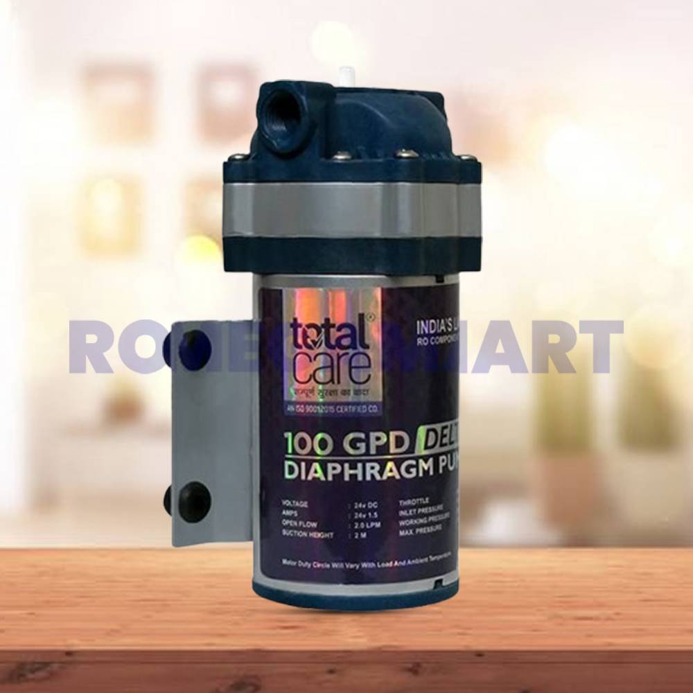 Total Care 100 GPD Diamond Booster Pump Black Color Metal Material - AGS Enterprises