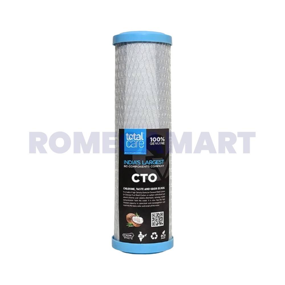 Total Care 10 Inch Cto Filter Cartridge Polyproplene Material - AGS Enterprises