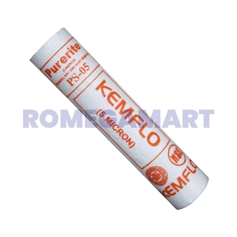 Kemflow 10 Inch PP Spun Filter Cartridge RO Water Filter White Color For Domestic Use - VATS AQUA RO SYSTEM