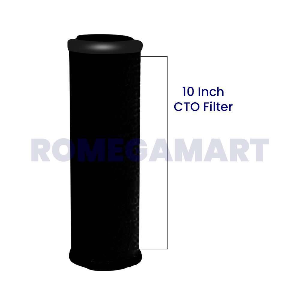 10 Inch Slim CTO Filter Black color For Domestic - ZETTA WATER PUREFIER PRIVATE LIMITED 