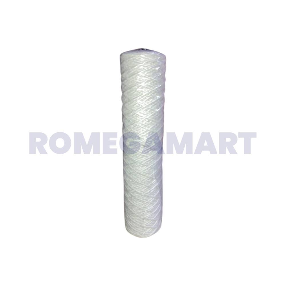 10 Inch OD Wounded Thread Filter 2.5 inch Dia White Color For Domestic Use - Dayal Filters