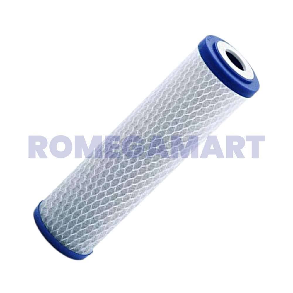 10 Inch CTO Block Filter Cartridge Blue Color For Domestic Use - VATS AQUA RO SYSTEM