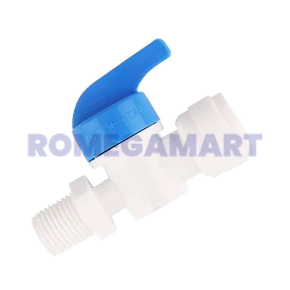 1/4 Inch Handle Fitting White Color Plastic Material Suitable For Domestic RO - GTB JI WATER SOLUTION