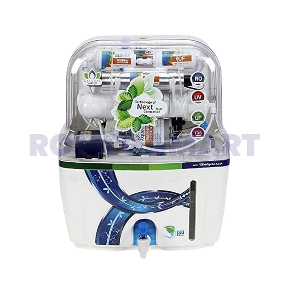 Aqua Swift RO+UV+UF+ALKLINE+TDS Water Purifier 8 Liter Domestic RO White Color ABS Plastic Body - JAZZ PURE WATER SOLUTIONS