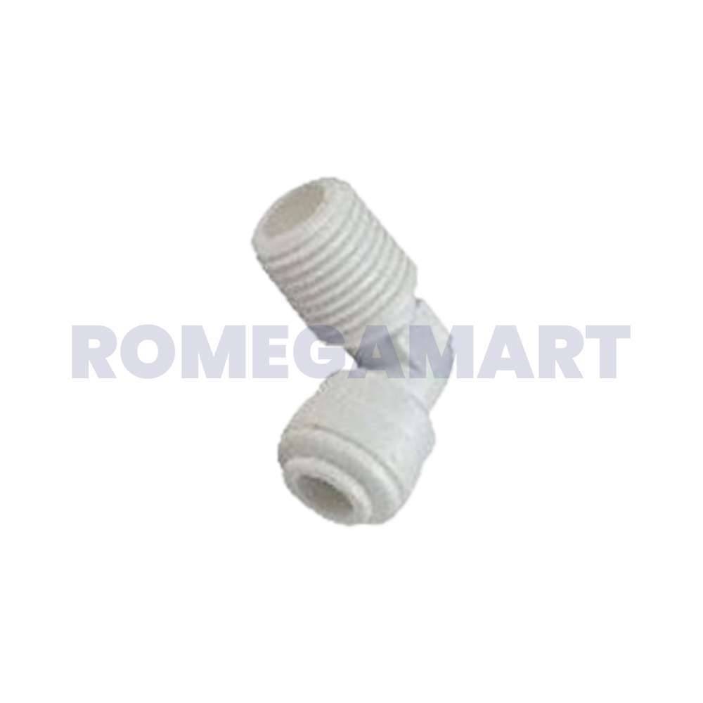 1/4 Filter Housing Elbow White Color Plastic Material Suitable For Domestic RO - Winotek Enterprises