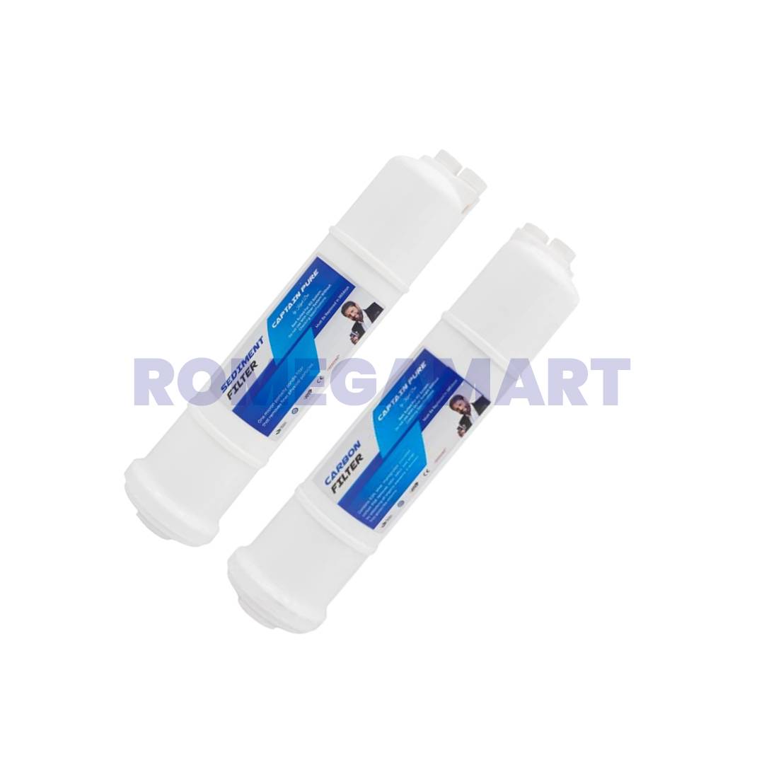Captain Pure Sediment & Carbon 2-in-1 RO Filter Kit For Water Purifiers - Mindcool Aqua