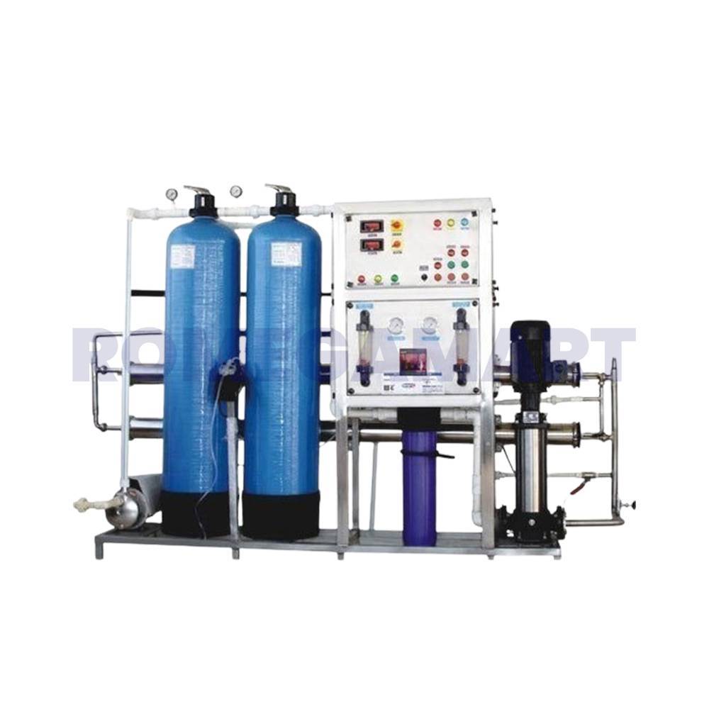 2000 LPH Industrial RO Plant 2000 TDS Working Blue Color FRP Material - NK WATER TECHNOLOGY