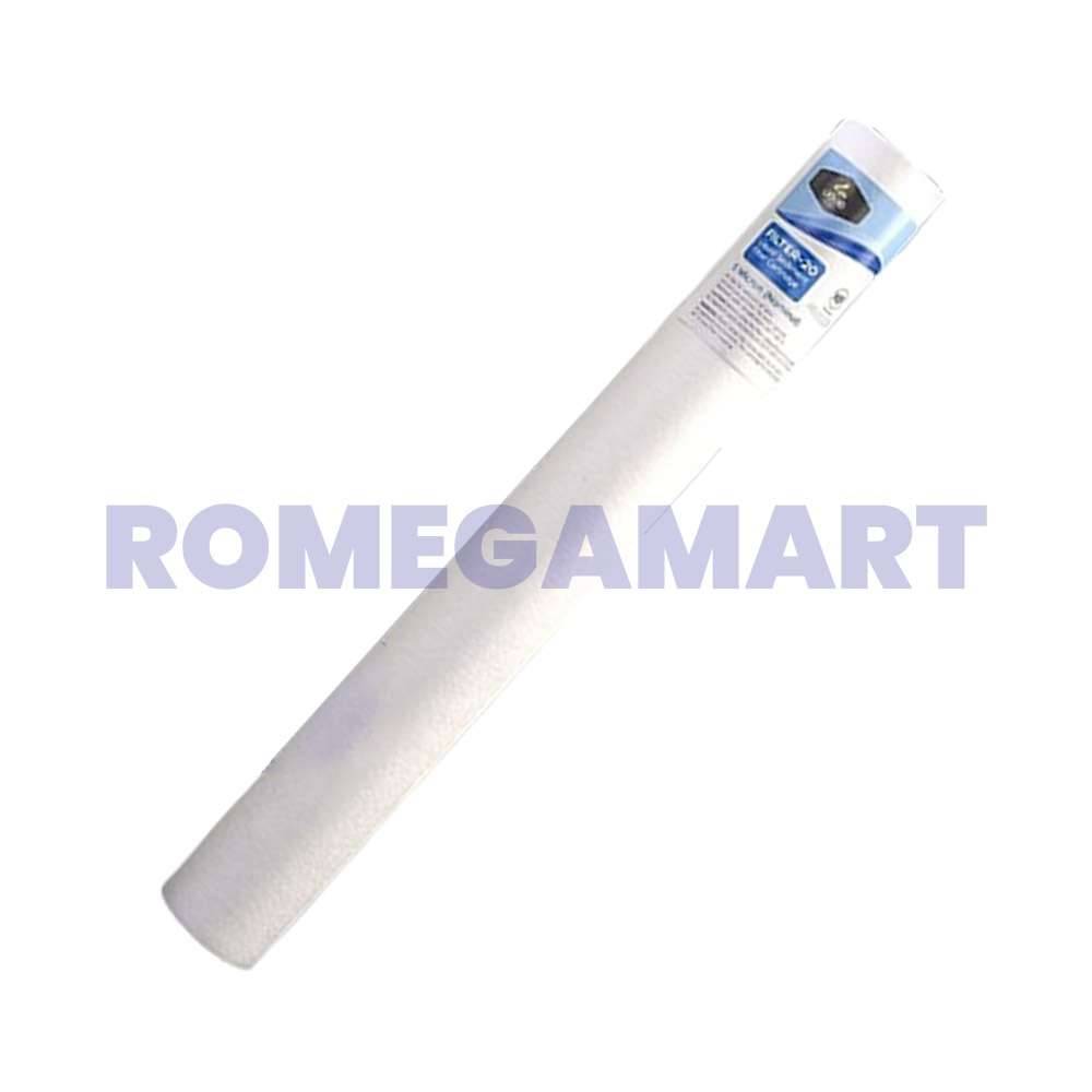 20/4.5 Inch Spun Filter White Color Polypropylene Material 250 Gram Suitable For Industrial - JAZZ PURE WATER SOLUTIONS