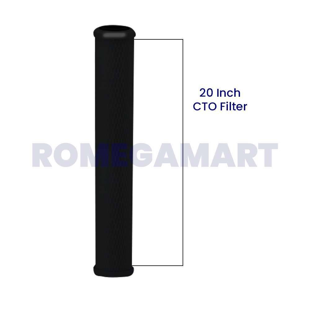 20 Inch Slim CTO Filter White color For Industrial - ZETTA WATER PUREFIER PRIVATE LIMITED 