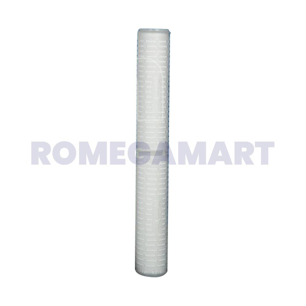Pyoorite 20 Inch PP Pleated Filter Cartridge Inner Diameter 26 MM Polypropylene Material Outer Diameter 70 MM 10 Micron White Color For Industrial Use - MMP FILTRATION PVT. LTD