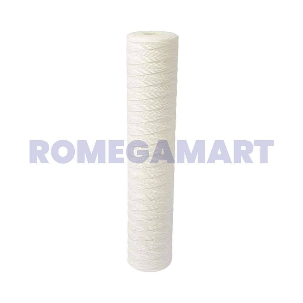 20 Inch Thread Filter Cartridge White Color Plastic Material For Domestic Use - VATSAQUA RO SYSTEM 