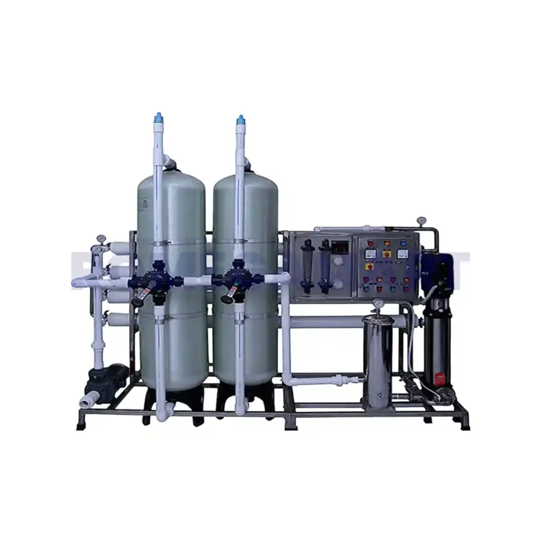 2500 LPH Blue Color Industrial RO Plant FRP Material - RO Cures