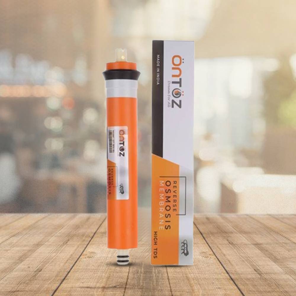 ONTOZ High TDS Upto 4000 75GPD Domestic RO Membrane Orange Color OT-1812 Suitable For All Types Of Water Purifier - Velient Pec India PVT LTD