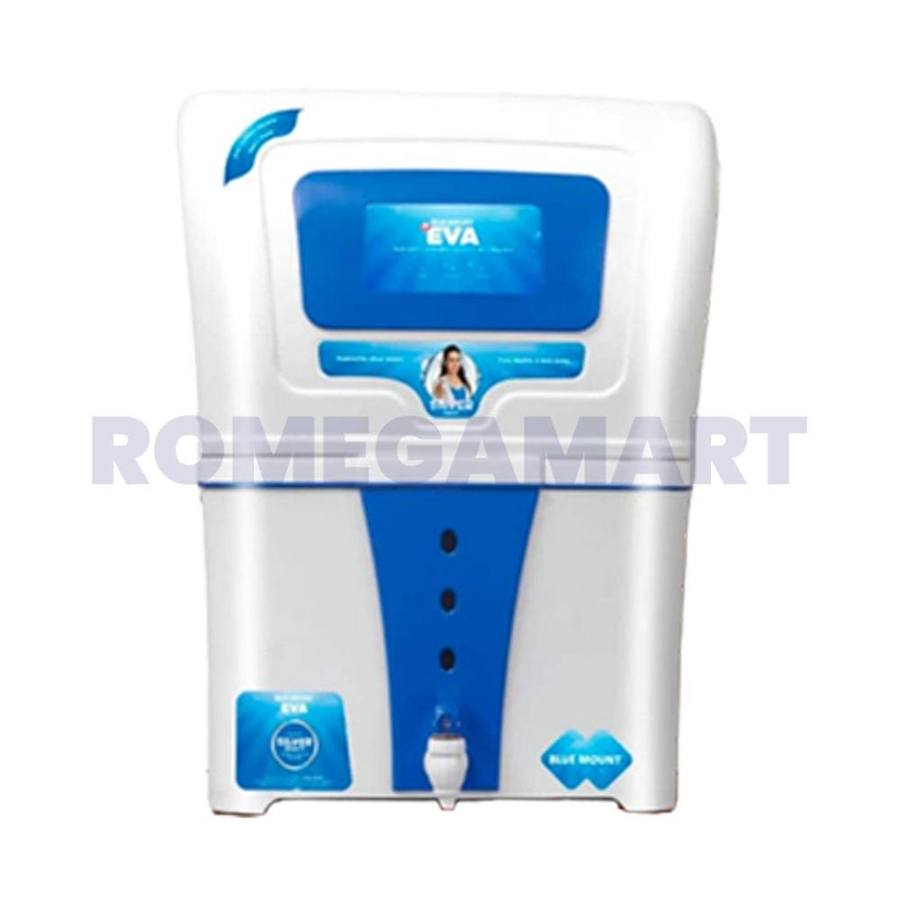 Blue Mount Eva 12 Liter Storage Water Purifier White With Blue Color For Domestic Use  - Aqua Secure RO System