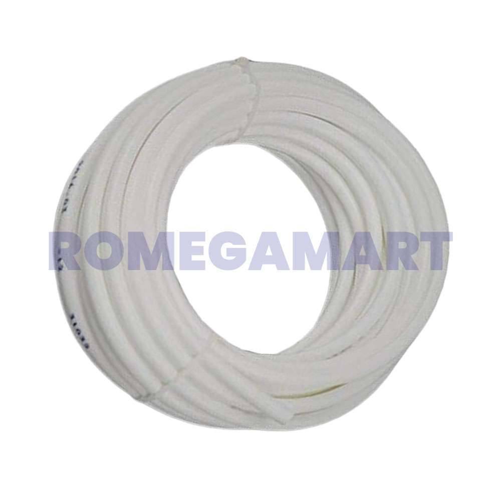 3/8 Inch Pipe Roll 50 Meters White Color Plastic Material For Domestic Use - VATSAQUA RO SYSTEM