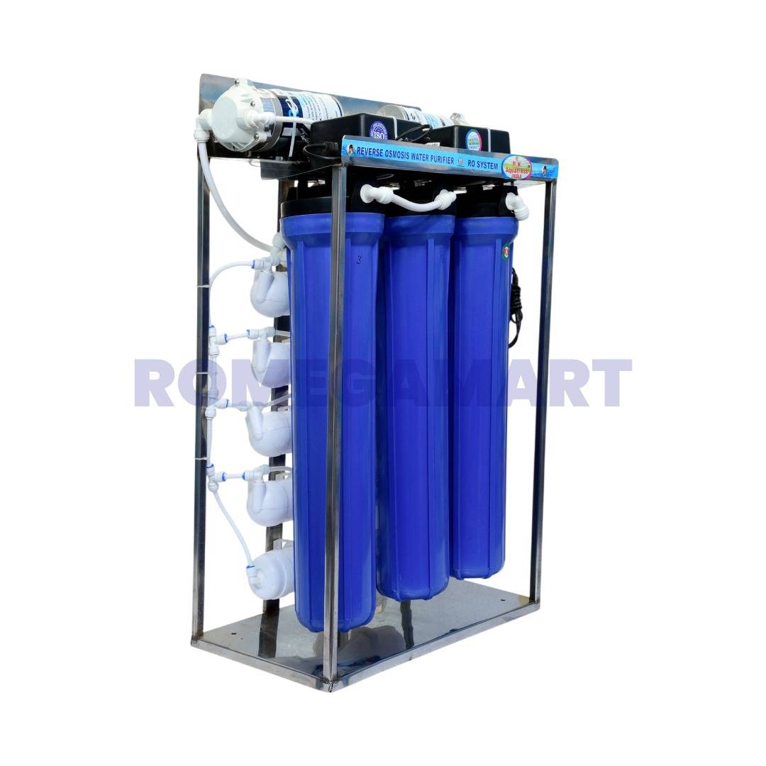 50 LPH RO Plant Blue Color For Commercial  Use - Chandausi RO & Care Centre