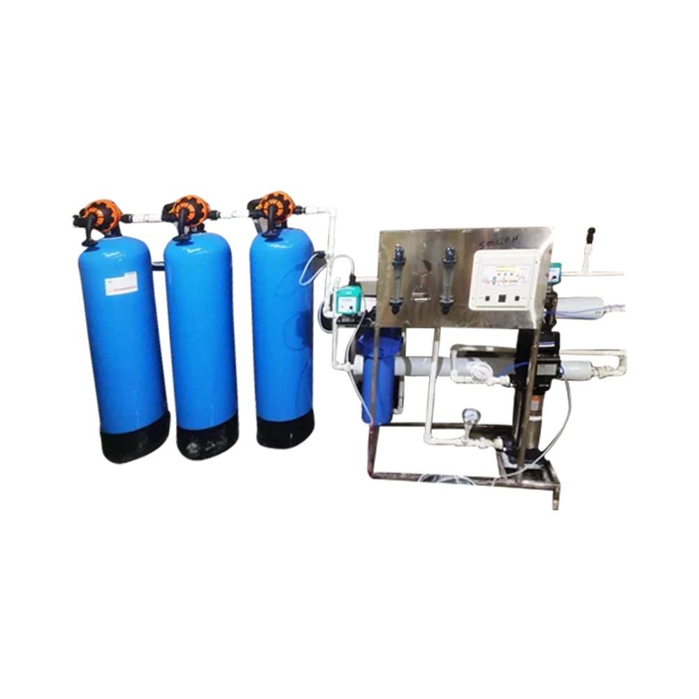 500 LPH Commercial RO Plant Blue Color FRP Material Commercial Use - Urofobes Water Engineering