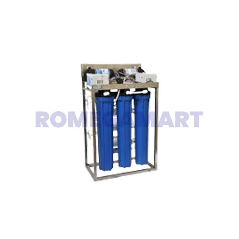 50 LPH Commercial RO System Stainless Steel Skid Blue Color - NIRMAL AGENCY