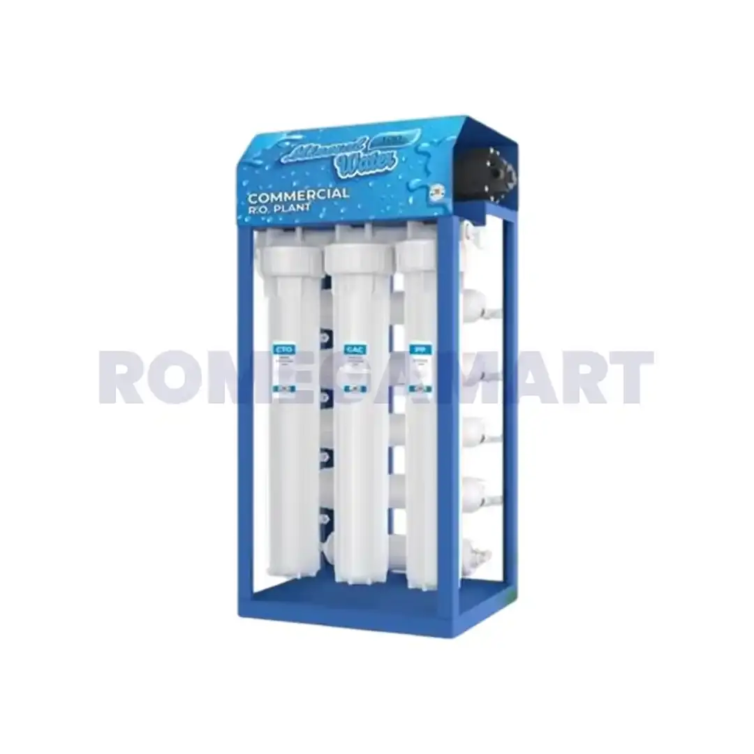 50 LPH Commercial RO Skid Mild Steel Body White Color - DECCAN ENTERPRISES