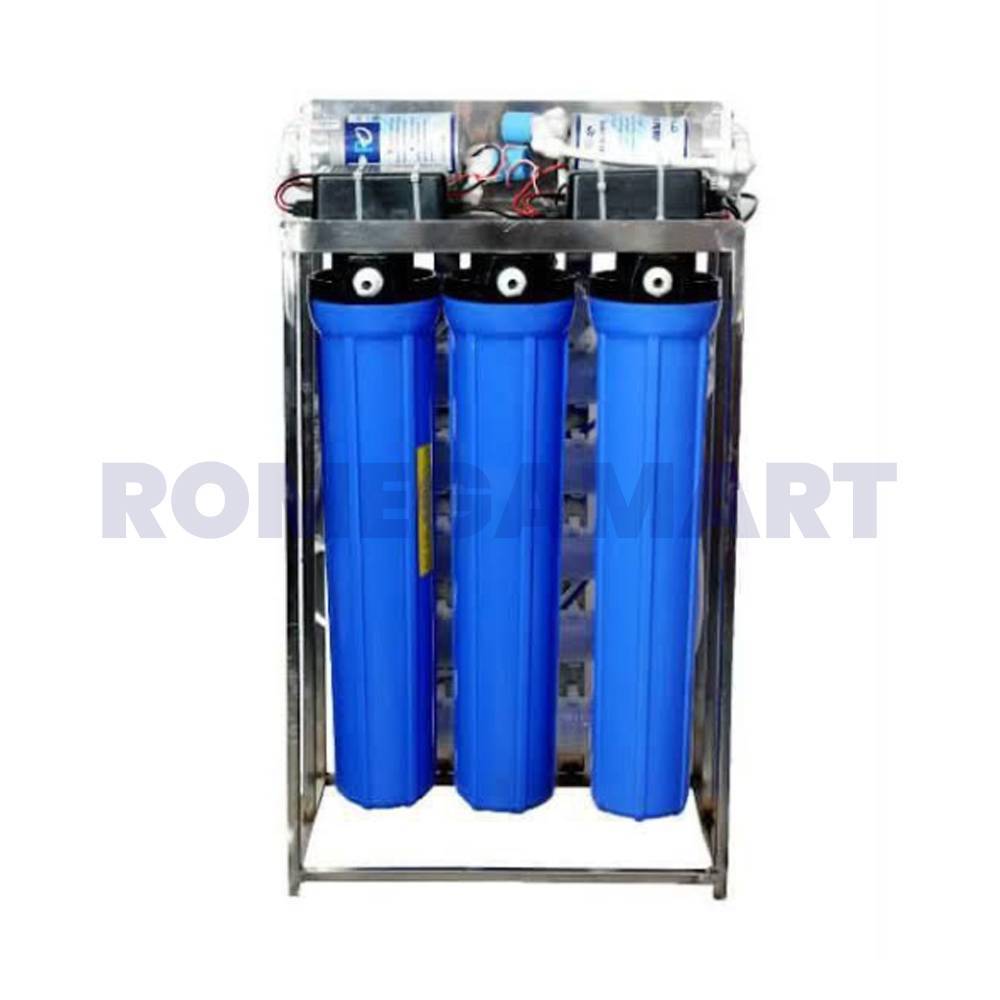 50 LPH RO Plant SS RO Skid Blue Color Commerical Use - JAZZ PURE WATER SOLUTIONS