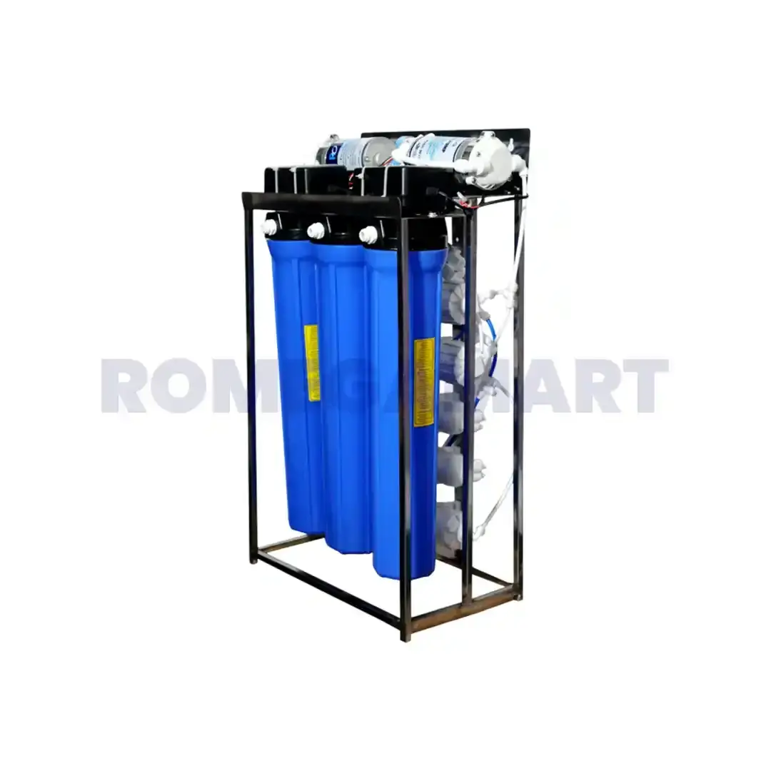 50 LPH Commercial Ro Plant Blue Color FRP Material - PM India Water Technologies
