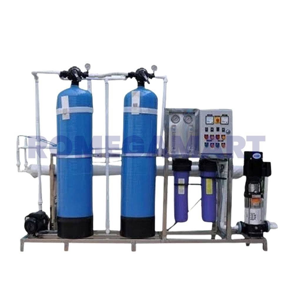 Semi Automatic 500 LPH FRP Industrial RO Water Plant Blue Color - Necsal R