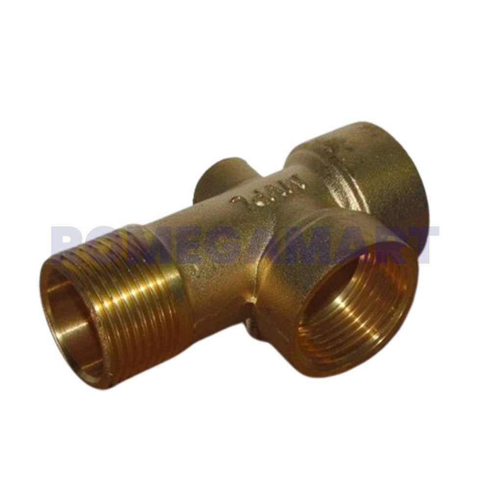 KWT 5 Way Connector Gold Color Brass Material For Industrial Use - DANFROST PRIVATE LIMITED