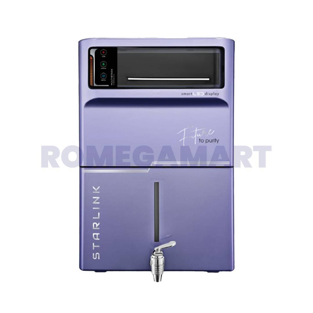 Starlink 8 Liter Storage Purple Color Ro Cabinet For Domestic Use - Jazz Pure Water Solution