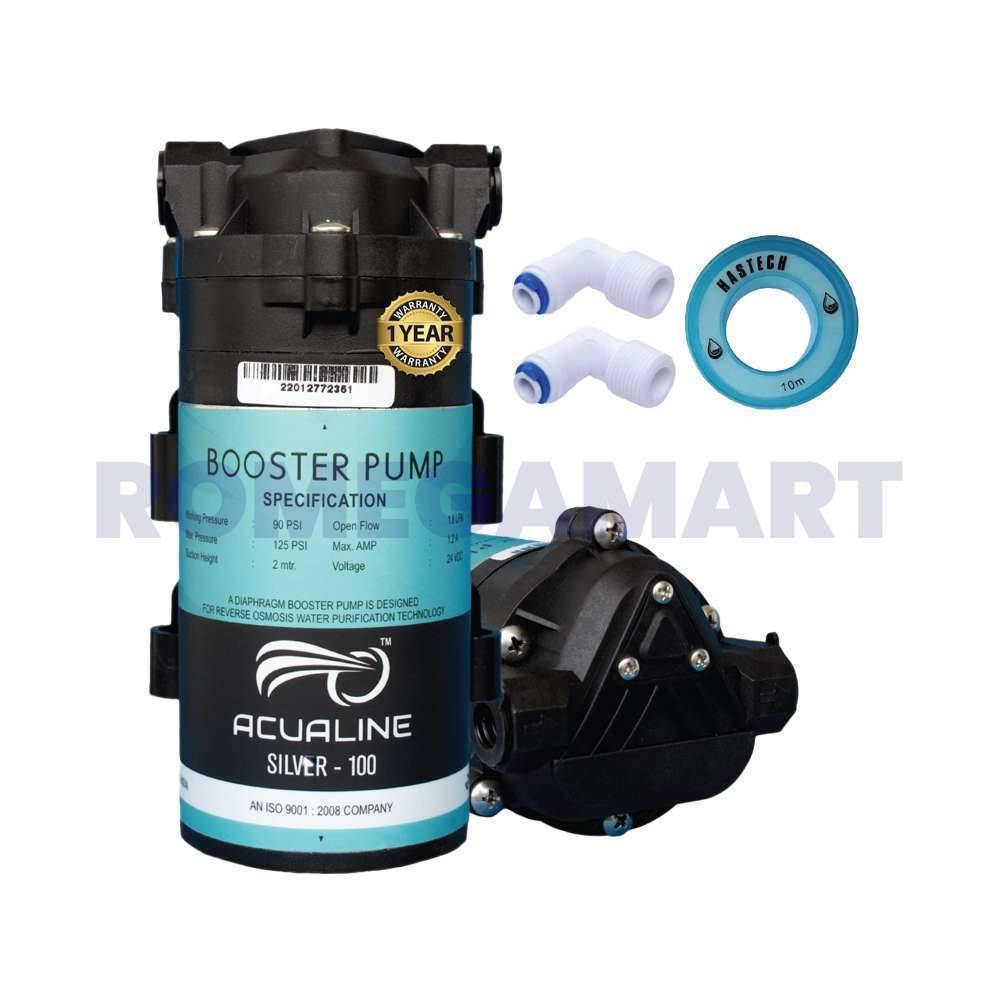 ACUALINE Silver 100 GPD Booster pump 24V DC-CO ORBITAL INDIAGEUKTSZWTI