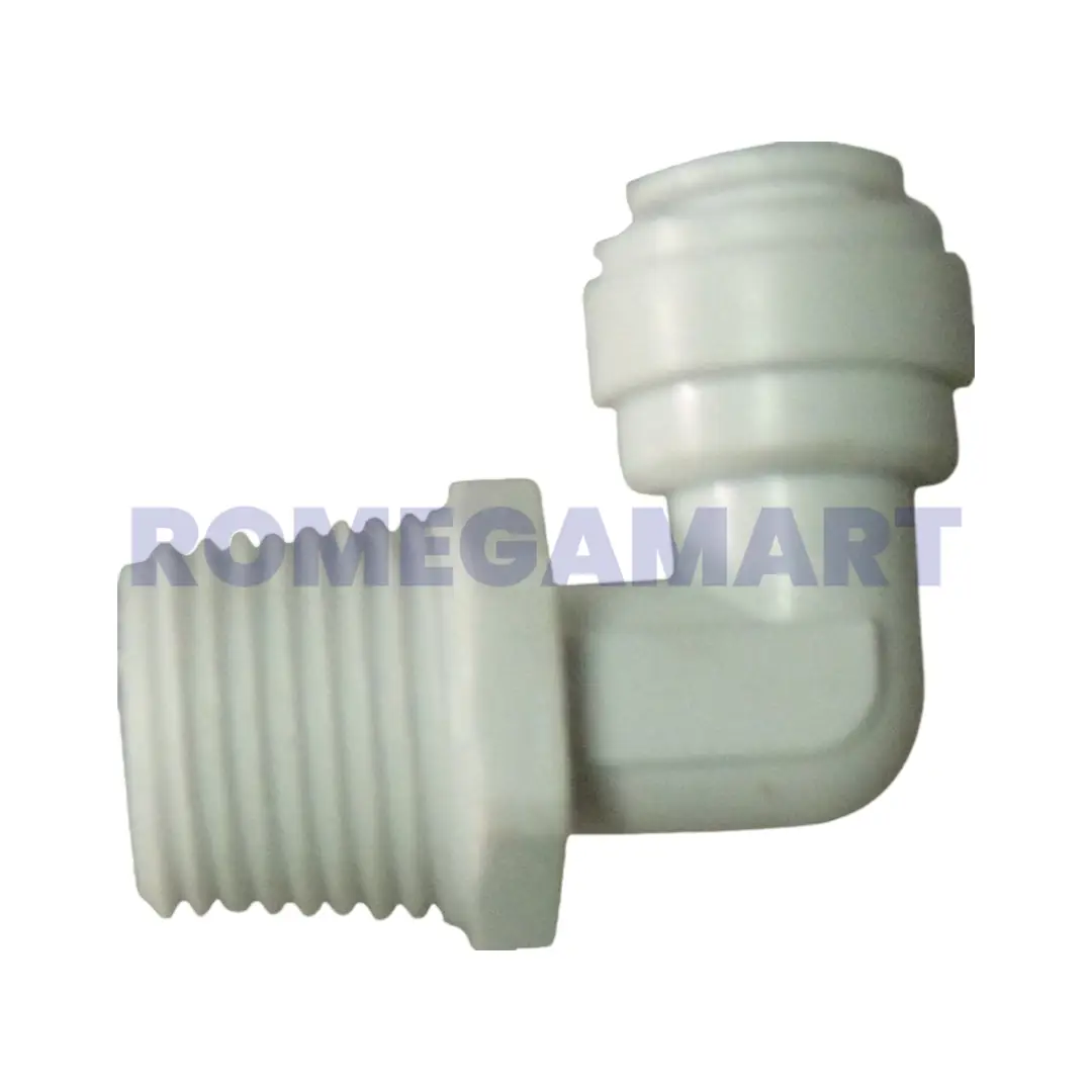 AEF-24 1/30-1/4 Elbow Fitting White Color Plastic Material Suitable For Domestic Use - Safe India Marketing