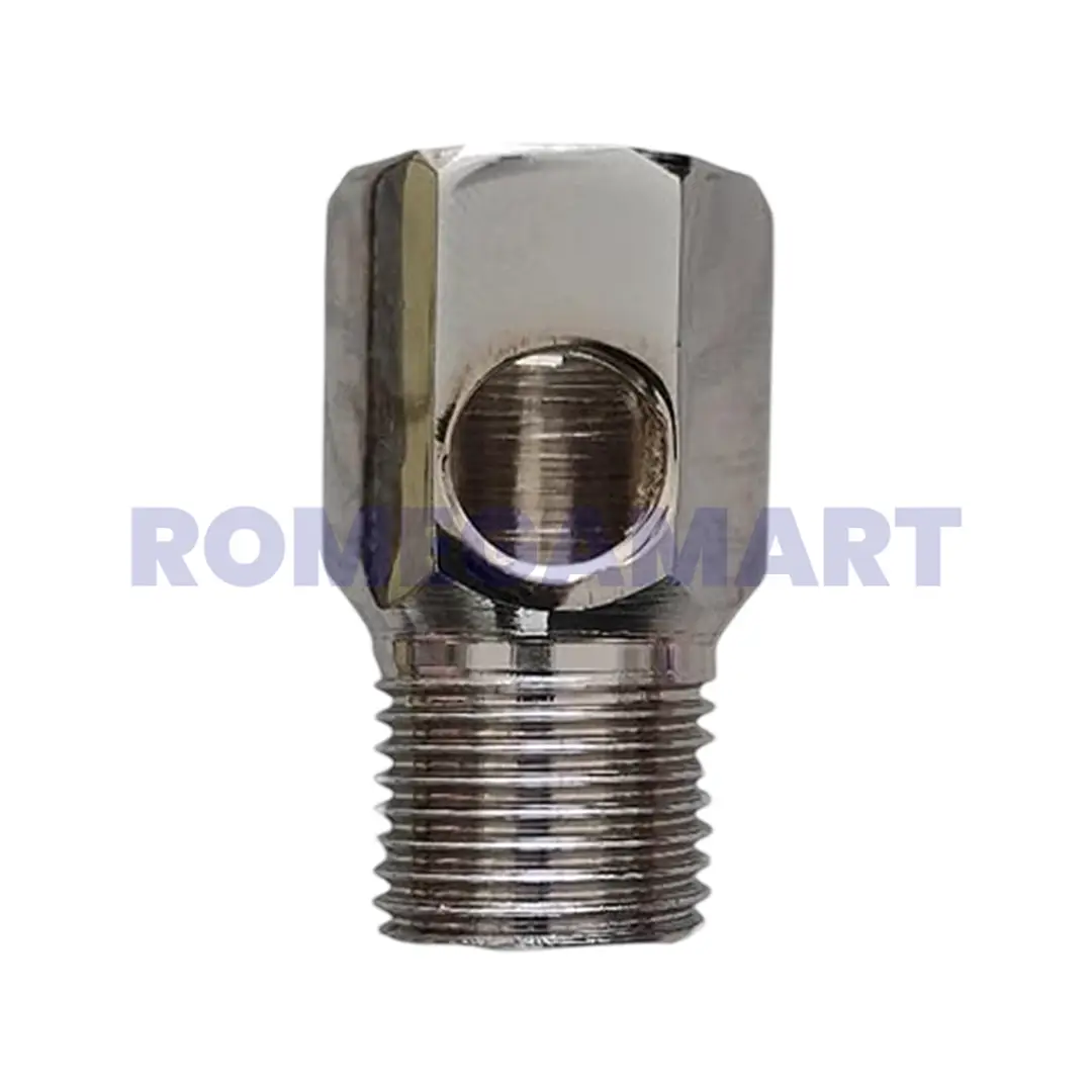 AEF-27 Stopcock Fitting Nipple Silver Color For Domestic RO System - Safe India Marketing