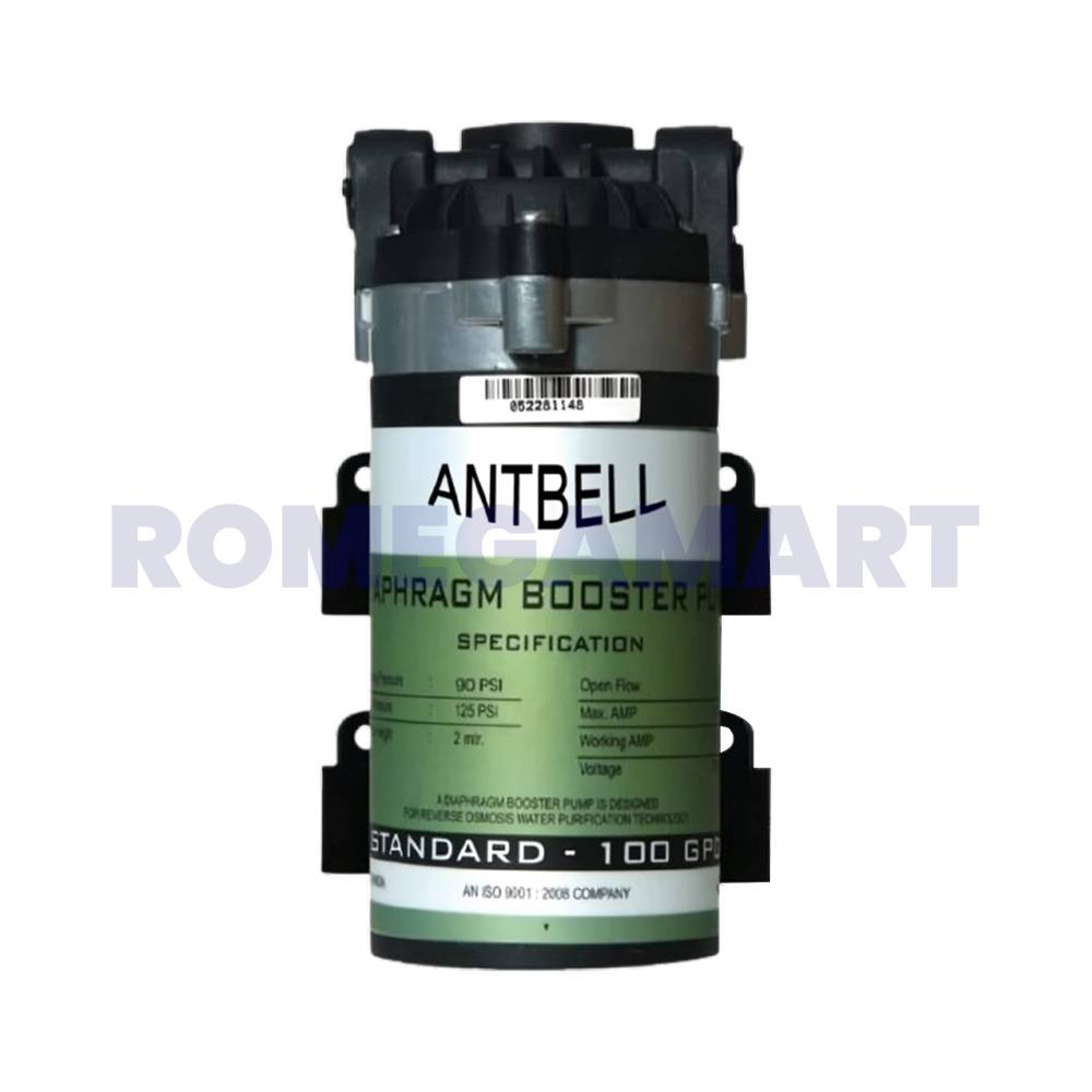 Antbell Booster Pump 100 GPD For Domestic Water Purifier - Antbell Ro System