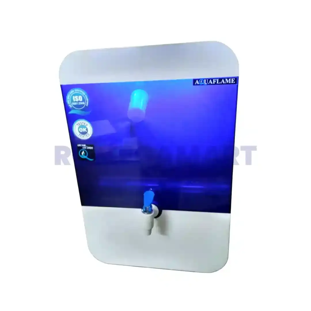 Aquaflame Diamond RO+UV+Copper+Alkaline+TDS 10 Liter Storage Blue White Color Water Purifier Home - Aquaflame Solutions Enterprises