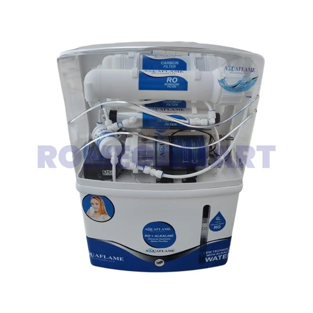 Aquaflame Platina RO+UV+UF+TDS 12 Liter Storage Transparent White Color Water Purifier Suitable For Office - Aquaflame Solutions Enterprises