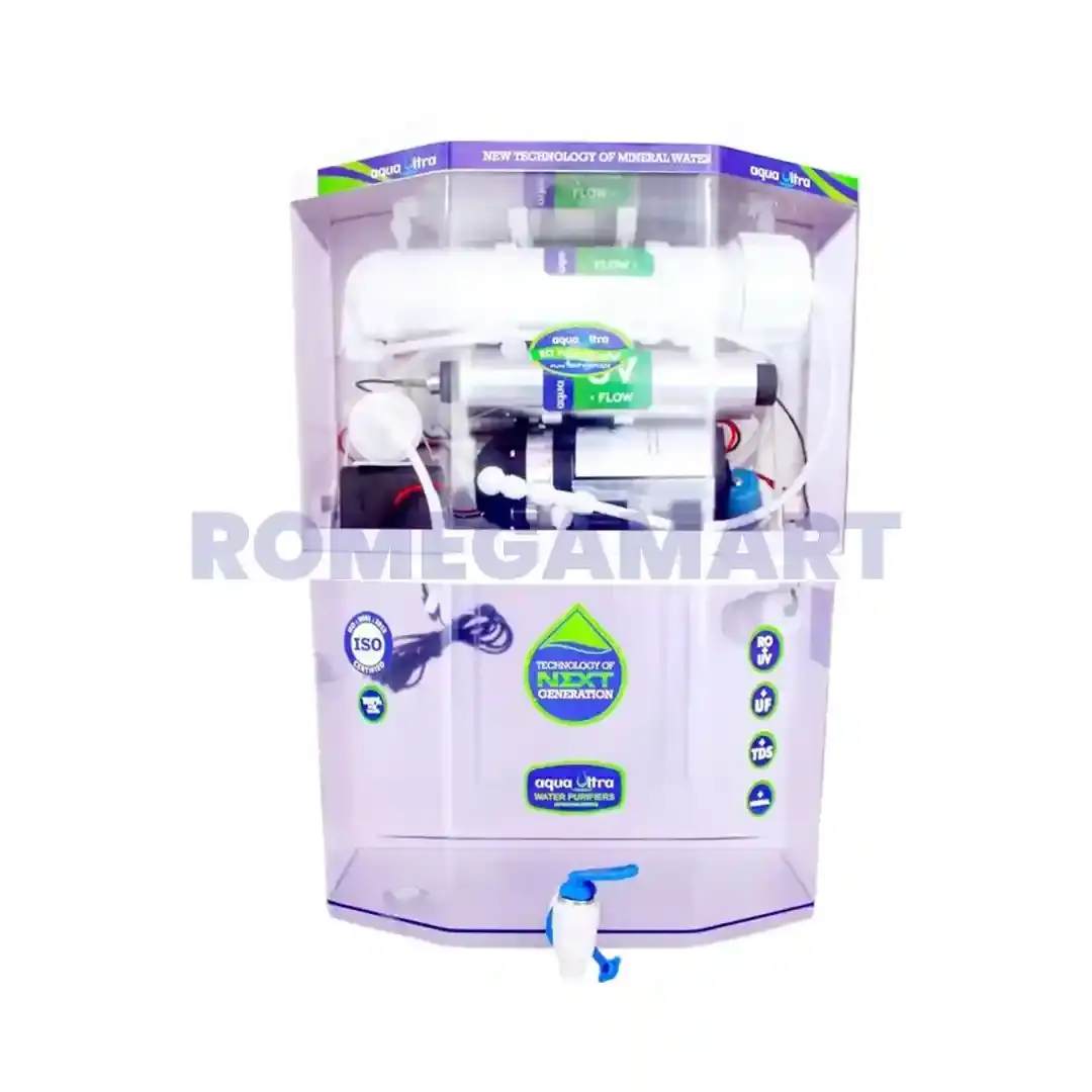 Aquaflame Supreme RO+UV+UF+Copper+Alkaline+TDS 18 Liter Storage Transparent White Color Water Purifier For Home - Aquaflame Solutions Enterprises