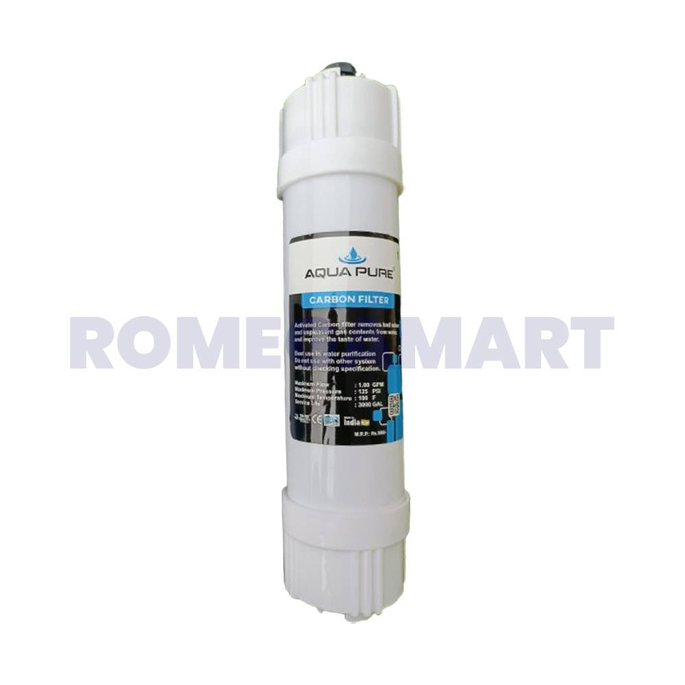 Aquapure Carbon Filter White Color Polypropylene Material Domestic Use - Sahej Multitrade Services