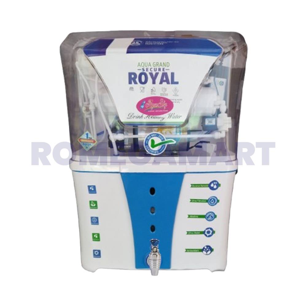 Aquasky Grand Royal 12 Liter Storage White Transparent Water Purifier For Domestic Use - Aquasky System
