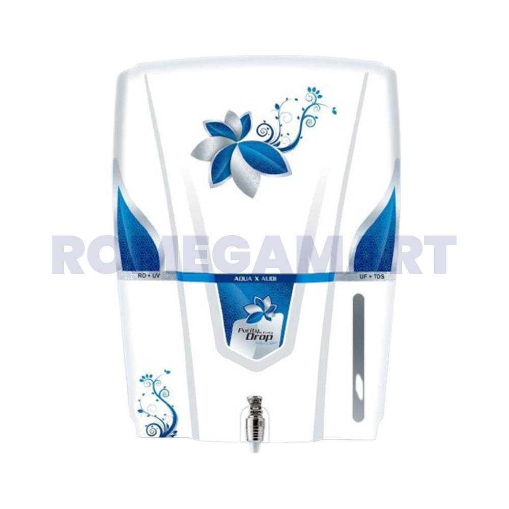 Aquax Audi White Color Water Purifier RO+UV+UF+MINERAL CARTRIDGE+TDS CONTROLER - Super Fine Trading CO