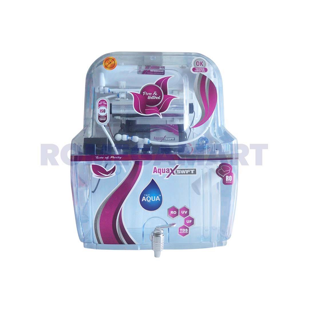 AquaX Swift 15 Liter Storage White Transparent Color Cabinet For Domestic Use - SURYANSH ASSOCIATES
