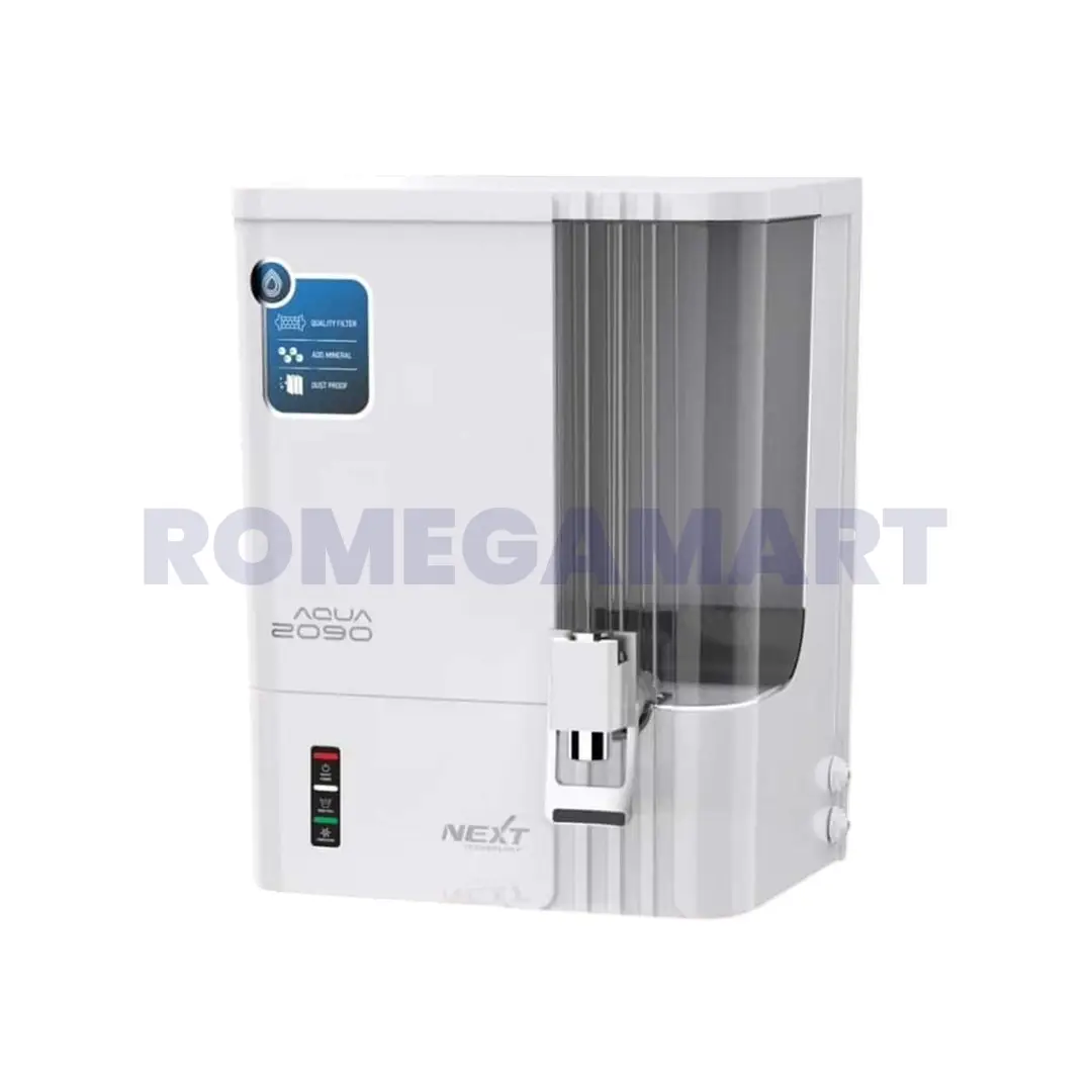AQUA 2090 10 Liter Storage Ro+Copper+Alkaline Water Purifier White With Grey Color For Domestic Use - JEYAM TRADERS