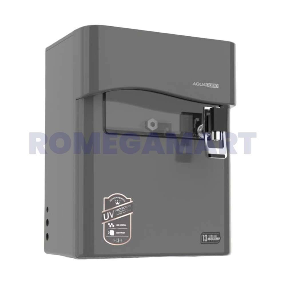 AQUA 9090 Grey Color RO+UV+UF+ALKLINE+TDS Water Purifier 13 Liter Storage For Domestic Use - JAZZ PURE WATER SOLUTIONS