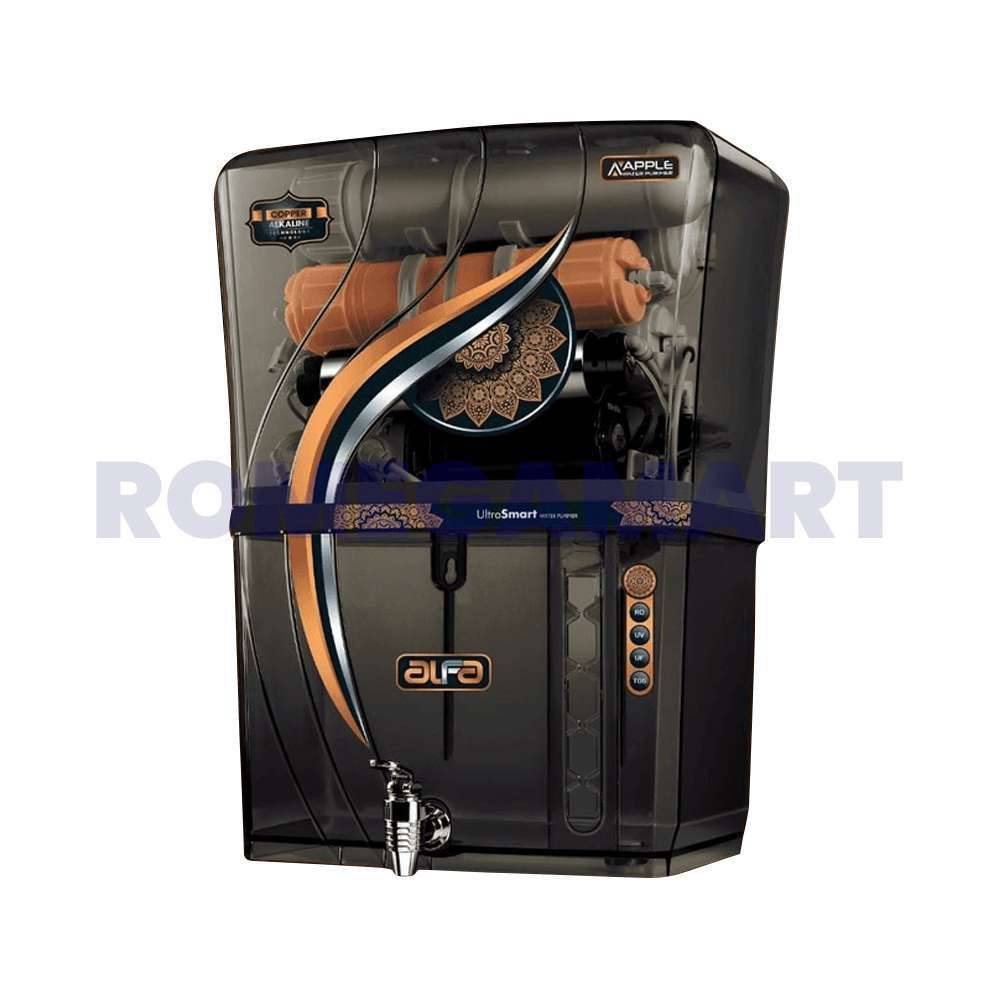 Aqua Alfa 12 Liter Storage Black Color T Water Purifier  For Domestic Use - MCLORD