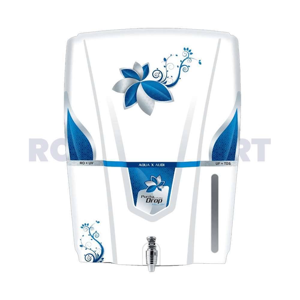 Aqua X Audi White Color RO+UV+UF+TDS Water Purifier 12 Liter Storage For Domestic Use - MCLORD
