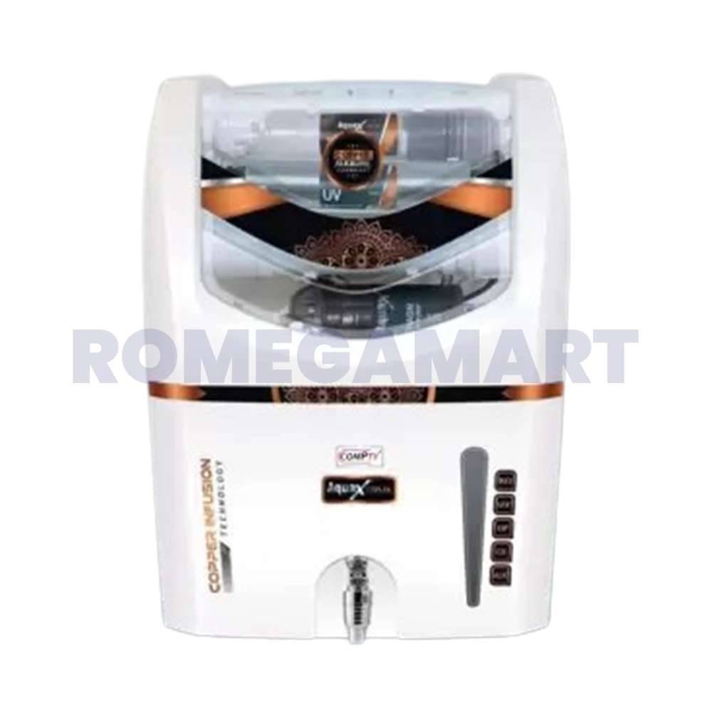 Aqua X Crux Cabinet White Color 12 Liter Storage ABS Plastic Material For Domestic - VATSAQUA RO SYSTEM